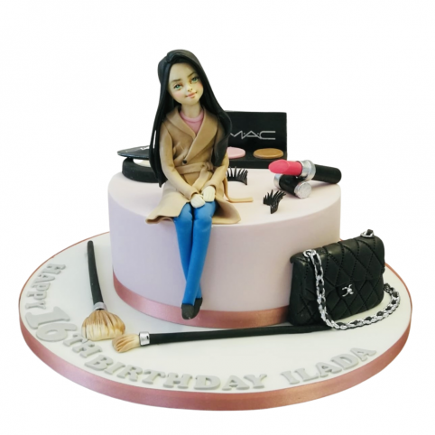 Oriental Design Birthday Cake With 3D Cherry Blossom And Chocolate Horse -  CakeCentral.com