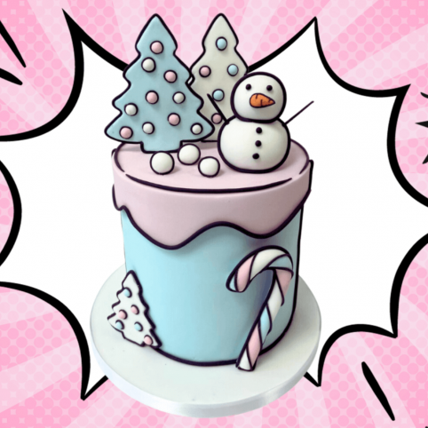 CHRISTMAS COMIC CAKE