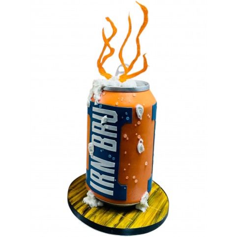 EXPLODING IRN BRU CAN