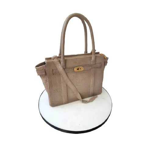 MULBERRY BAYSWATER TAN Grey Mulberry Zipped Bayswater Style Bag