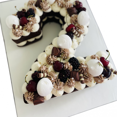 CHARMING CHOCOLATE NUMBER CAKE