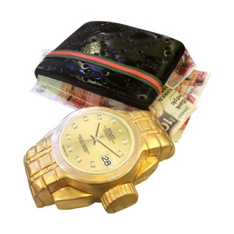 GUCCI AND ROLEX By 3D Cakes
