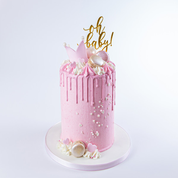 Baby Girl Drip Cake By 3d Cakes