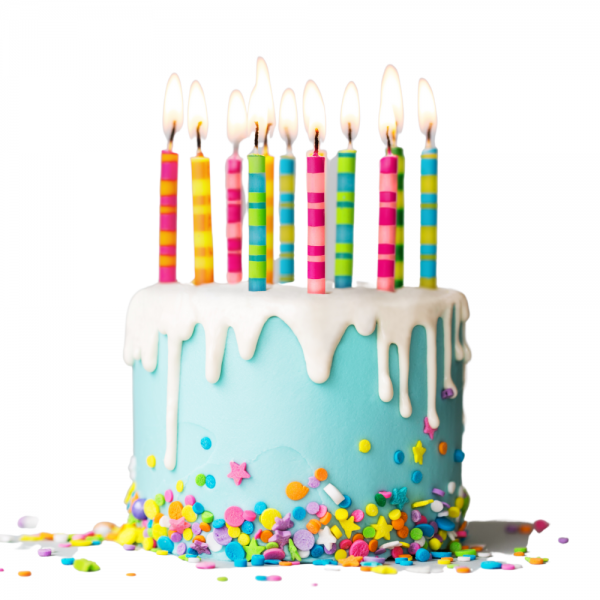 CONFETTI DRIP Birthday Party Cakes