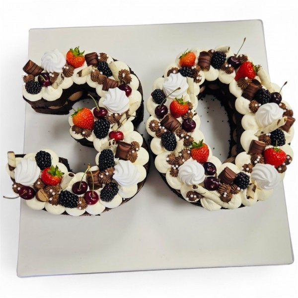 FRESH CREAM NUMBER CAKE | Birthday Party Cakes