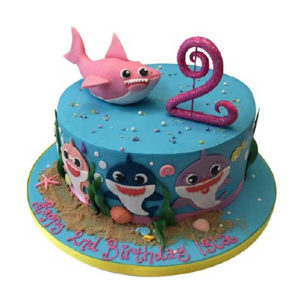 Baby Shark Single Tier By 3d Cakes