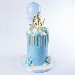 BABY BOY DRIP CAKE 