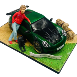 CUSTOM CAR CAKE WITH OPTIONAL FIGURE