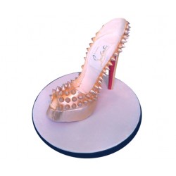 GOLD SHOE CAKE TOPPER