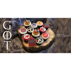 12 GAME OF THRONES CUPCAKES