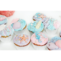 12 MERMAID THEMED CUPCAKES