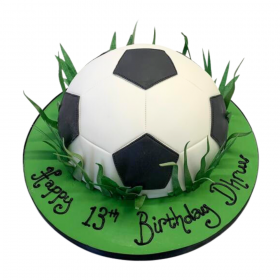 FOOTBALL SHAPED CAKE