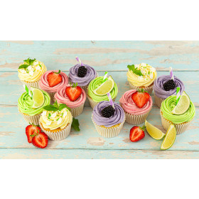 12 GIN PARTY CUPCAKES 