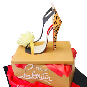 LEOPARD LOUBOUTIN STYLE HEEL