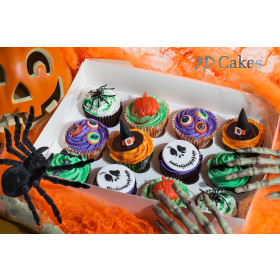 12 GOURMET HALLOWEEN CUPCAKES
