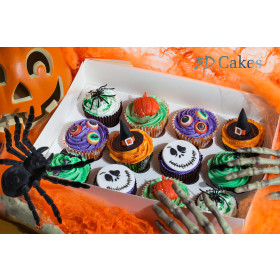 12 GOURMET HALLOWEEN CUPCAKES