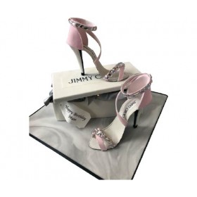 JIMMY CHOO STYLE DIAMANTE HEELS & BOX