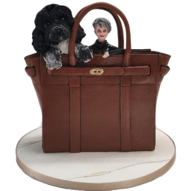 MULBERRY STYLE BAG WITH OPTIONAL DOG & FIGURE