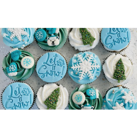 LET IT SNOW CHRISTMAS CUPCAKES