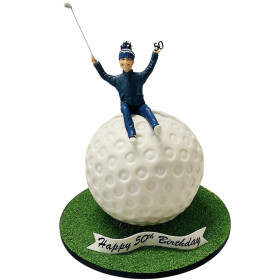 GOLF BALL WITH FIGURE
